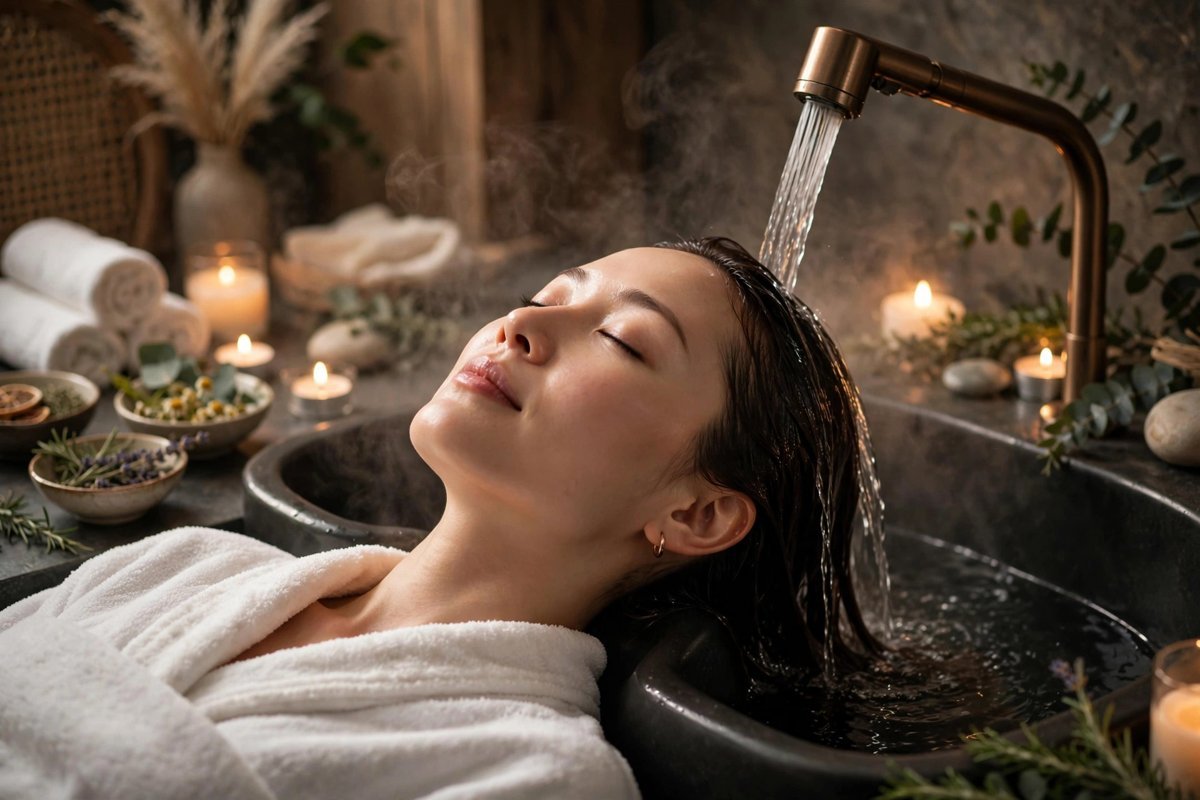 Head spa treatment (sample photo)